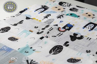 Муслінові серветки - муслінові пелюшки - упаковка 10 70x80 см - тканинні пелюшки, Зроблено в ЄС, перевірено на вміст шкідливих реч