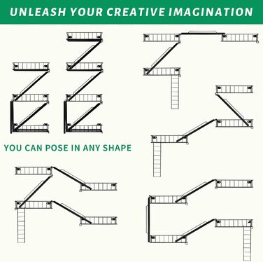 Полиця для пожежної сходи настінна плаваюча полиця Нью-Йорк металевий декоративний настінний органайзер драбина камінна книжкова полиця для вітальні (4 рівні)