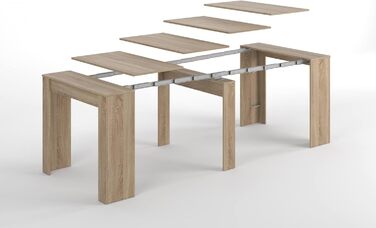 Розкладний обідній стіл Compton, розкладний стіл з багатофункціональними подовжувачами, розкладається до 10 місць, 51/237 x 90 x 78 см, дуб