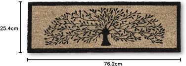 Килимок для балкону з бордюром з кокосового волокна Abbott Collection &quotДерево життя&quot