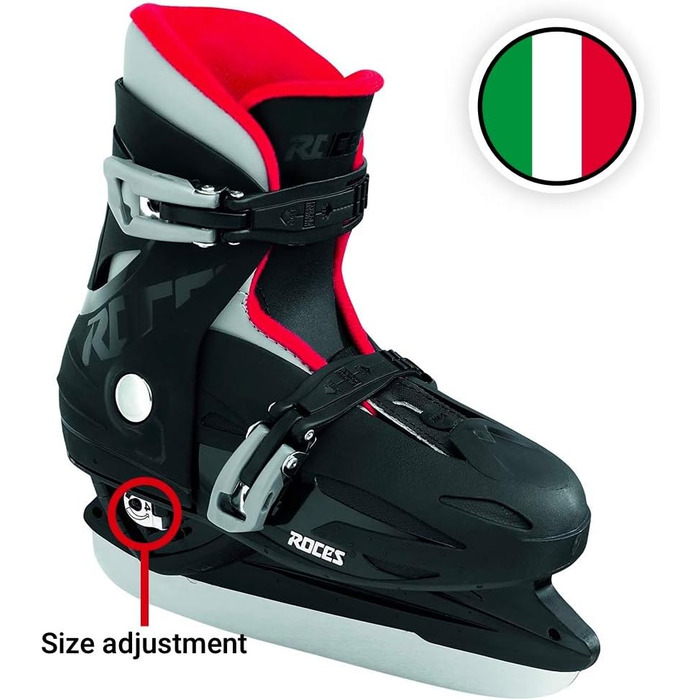 Дитячі ковзани Roces MCK II H, регульовані, розмір 36-40, ЧОРНО-ЧЕРВОНІ