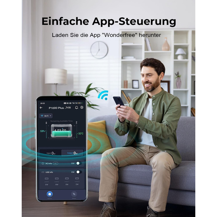 Портативна зарядна станція OUKITEL P1000 Plus, акумулятор LiFePO4 ємністю 1024 Втгод, сонячний генератор потужністю 1800 Вт, швидка зарядка від 0 до 80 за 45 хвилин. Ультратиха для кемпінгу, кемперів та відключень електроенергії P1000PLUS