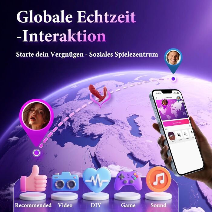 Вібратор-фалоімітатор у формі метелика, секс-іграшка - вібрація для жінок, портативний додаток з 9 режимами вібрації, секс-іграшка для жінок, вібратори, стимулятор клітора для неї, секс-іграшка для пар та соло