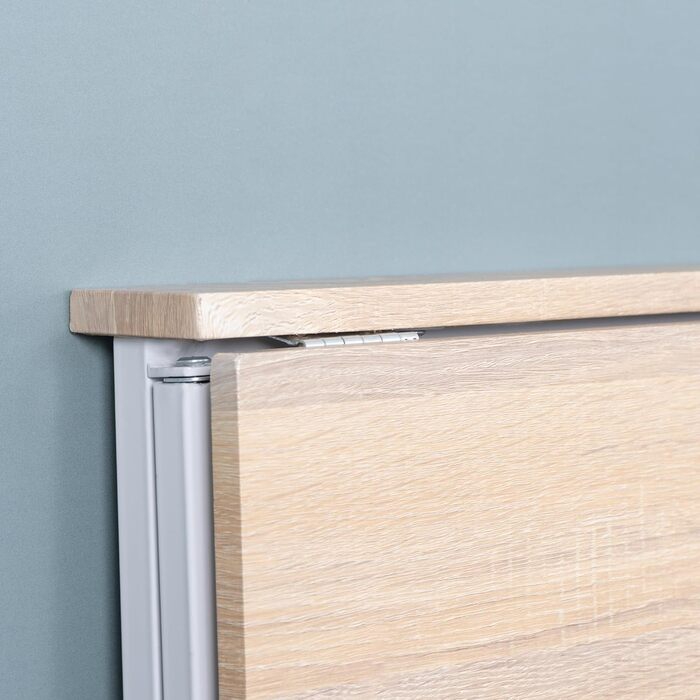 Затишний розкладний комп&39ютерний стіл, невеликий розкладний столик для ноутбука, ПК-стіл для офісу, вітальні, домашнього офісу, легке складання, дуб білий