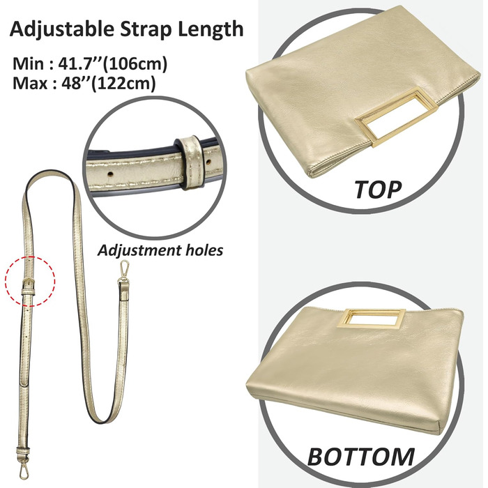 Жіноча сумка-клатч Milisente, елегантна вечірня сумка з ручкою, сумка через плече для весілля, золота