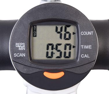 Фітнес-степер PEARL Sports Міні-степер з комп&39ютером, дисплеєм, стрічками опору, макс. 100 кг (фітнес-тренажер, домашній тренажер, що не залежить від погодних умов, мотузка)