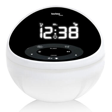 Годинник настільний з радіо Technoline WT500 Black/White (WT500)