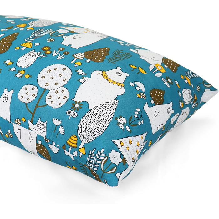 Дитяча подушка з наволочкою, м'яка органічна бавовна, дитяча подушка для сну, можна прати в пральній машині, гіпоалергенна, підход