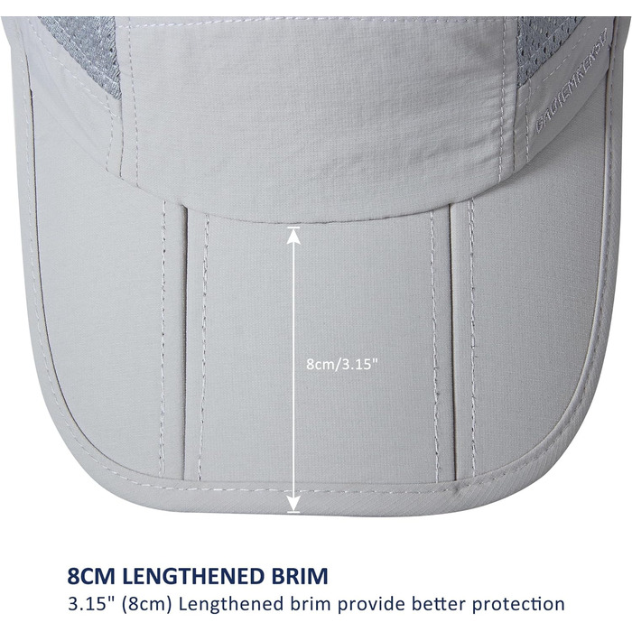 Бейсболка iBasingo з м'якими полями Легка дихаюча швидковисихаюча спортивна шапка для бігу на відкритому повітрі UPF50 для чоловік