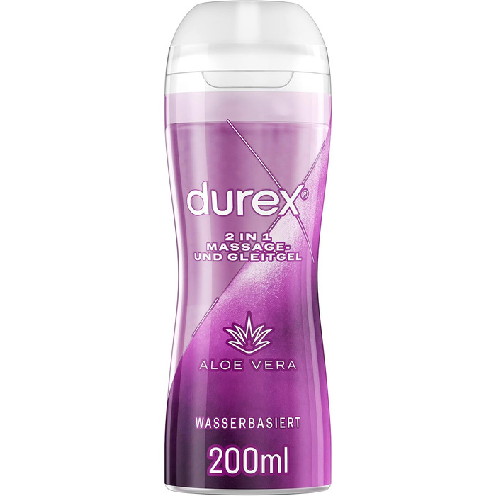Лубрикант Durex Play 2 в 1, Aloe Vera, 200 мл