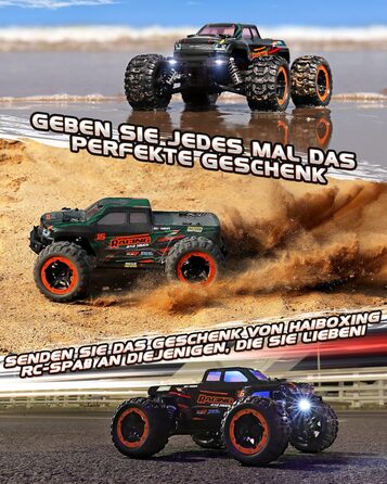 Дистанційно керований автомобіль 116 RC Monster Truck, водонепроникний RTR All Terrain RC Car 36 км/год, дистанційно керована іграшка для дітей та дорослих