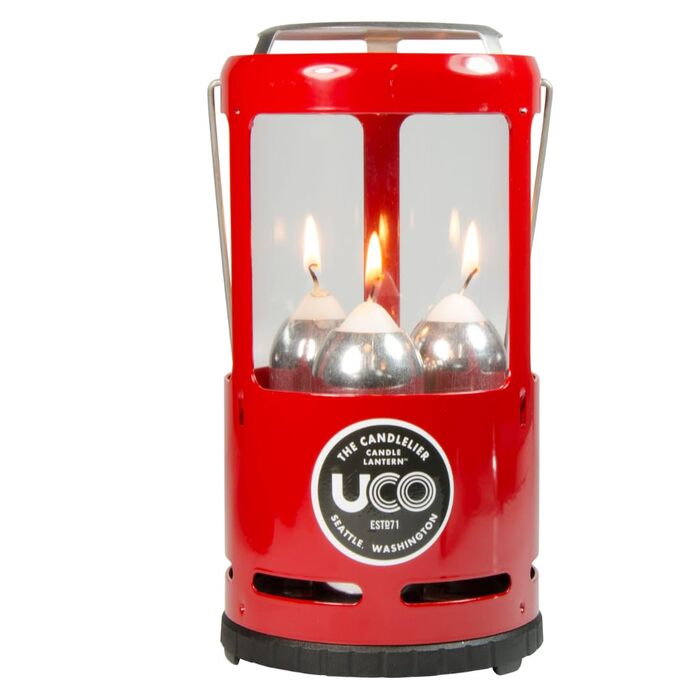 Ліхтар для свічок UCO алюмінієвий червоний