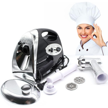 М'ясорубка електрична багатофункціональна машина для набивання ковбас з нержавіючої сталі 2800 Вт з 3 ріжучими пластинамиn