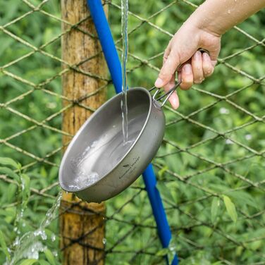 Кемпінгова сковорода 18 см Сковорода зі складною ручкою Ультралегкий дорожній посуд на 1 особу Посуд для пікніка Портативна тарілк