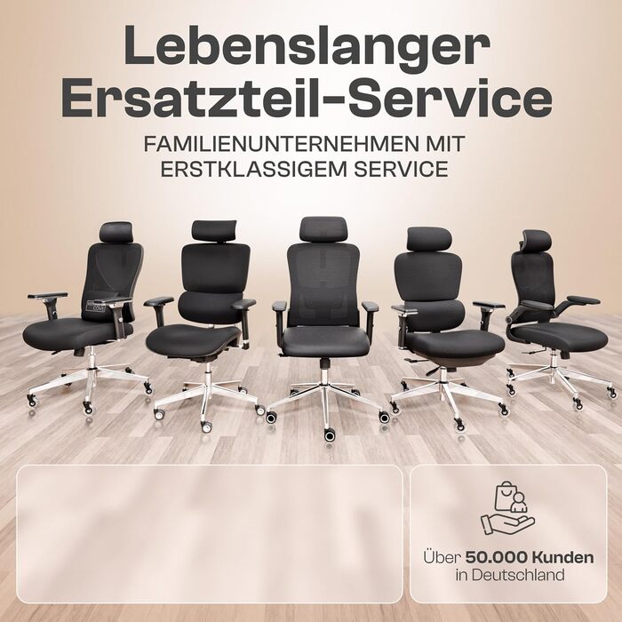 Найкраще ергономічне офісне крісло Galahad ЕКОНОМІЯ ПРОСТОРУ Індивідуально регульоване офісне крісло з 2D підлокітниками - Комп&39ютерне крісло Крісло для домашнього офісу - Вантажопідйомність до 150 кг Galahad (чорний)