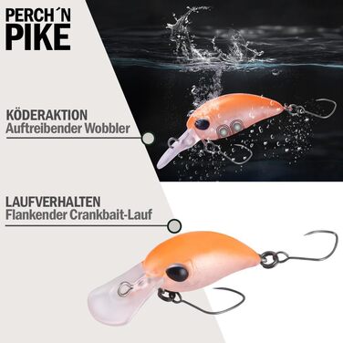 Набір з 5 приманок для форелі з коробкою для снастей, 3,2 см міні-воблери 3,2 г, штучні приманки для форелі та окуня, рибальські аксесуари різних кольорів для рибалок-хижаків, набір 1 - 3,2 г/3,2 см