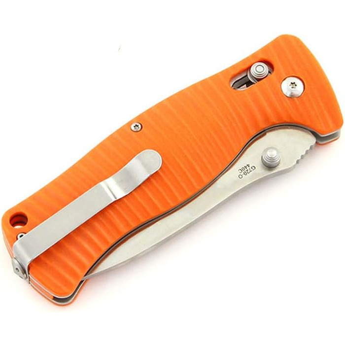 Ніж Ganzo G720 Колір рукоятки помаранчевий - Довжина клинка 9 см - Механізм замикання G-Lock - Сталь клинка нержавіюча сталь 440C