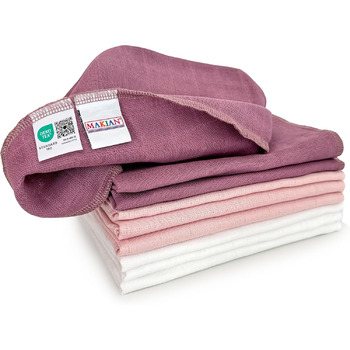 Муслінові пелюшки MAKIAN 9 упаковок, 40x40 см, перевірено Oeko-TEX Standard 100, 9 пелюшок для відрижки преміум якості - 4-шарові