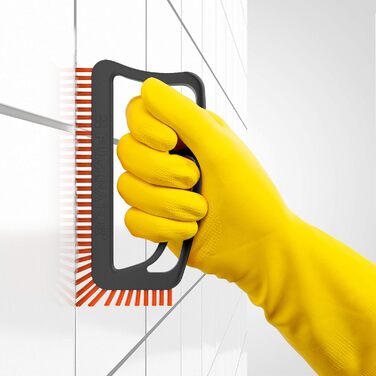 Щітка для швів сіра/помаранчева - щітка для чищення швів у ванних кімнатах, туалетах, кухнях - чищення настінної та підлогової пли