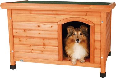 Всепогодна складна собача будка &39natura Dog House Classic Flat Roof, SM 85 58 60 см, коричнева&39 - 39551