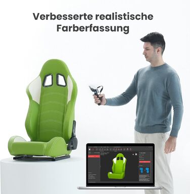 Сканер Revopoint Range 2 для 3D-друку, точність 0,1 мм, кольорова камера RGB, підтримує сканування тіла та обличчя, зворотне проек