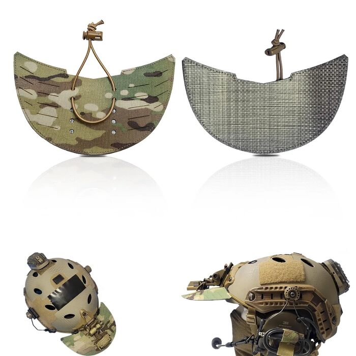 Тактичний шолом із сонцезахисним козирем, лазерне різання, сумісний з адаптером для кріплення NVG, нейлон 500D, водонепроникний, аксесуар для страйкболу/пейнтболу