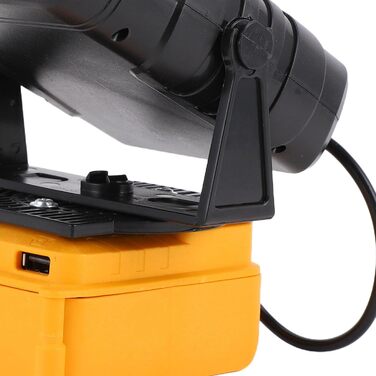 Портативний бездротовий вентилятор-обігрівач потужністю 200 Вт з 2 режимами температури та USB-портами для заряджання, сумісний з літій-іонними акумуляторами 20 В/60 В (акумулятор не входить до комплекту)