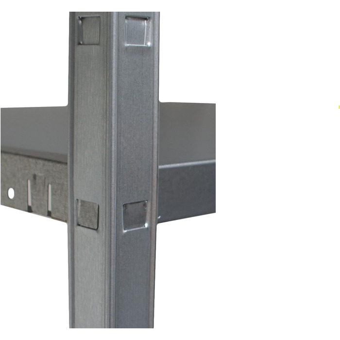 Стелаж Schulte Regalwelt з 2 x 5 полицями PowerMAX, вантажопідйомність 85 кг, 200x200x50 см (ВxШxГ), оцинкований (полиця для зберігання, полиця для майстерні, полиця для підвалу, полиця для гаража, металева полиця, оцинкована 200 см x 200 см x 50 см)