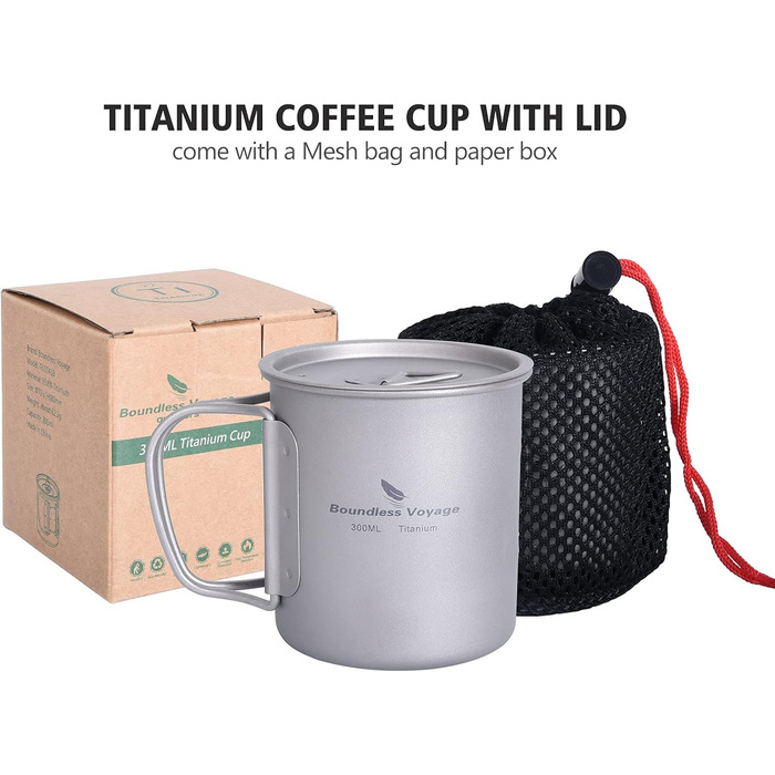 Безмежна подорож Відкритий 750 мл 800 мл 1100 мл 1300 мл Титанова пляшка з кришкою складана ручка для кемпінгу, походів, пікніка, ультралегка портативна пляшка для води, чашка, набір для спорту