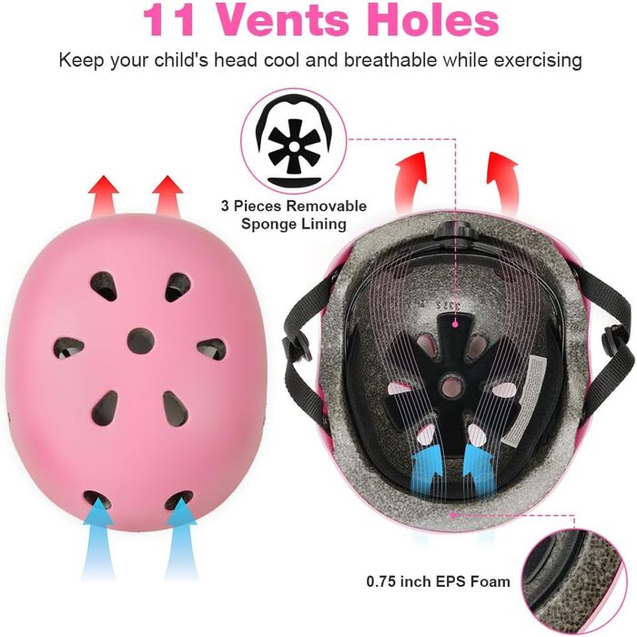 Дитячий велосипедний шолом Flintronic, дитячий шолом велосипедний шолом для дітей, регульований шолом для скейтборду для велосипед