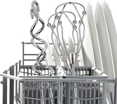 Ручний міксер Bosch Styline MFQ40302, 2 віночки, 2 гаки для тіста з нержавіючої сталі, можна мити в посудомийній машині, 5 швидкос