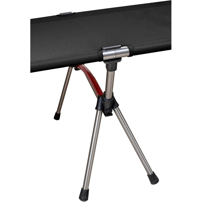 Розкладне ліжко XL, вантажопідйомність до 150 кг, алюмінієвий каркас, з сумкою для перенесення, стабільне та легке, для кемпінгу, гостей та використання на свіжому повітрі, чорне