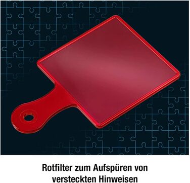 Три слідчі Kids - Crime Puzzle - Spooky School Party від KOSMOS 697983, світиться в темряві, 200 елементів, читання, пазли, розгад