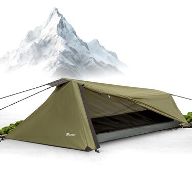 Намет EXPLORER Namib на 1 та 2 особи, малий розмір, надлегкий, для подорожей на велосипеді або мотоциклі, 1-2 особи, водяний стовп 3000 мм, з окремим внутрішнім наметом, для піших прогулянок, трекінгу, кемпінгу, 1 особа