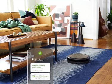 Робот-пилосос iRobot Roomba i1152, з підтримкою WLAN, з двома гумовими щітками для всіх підлог, індивідуальні пропозиції через дод
