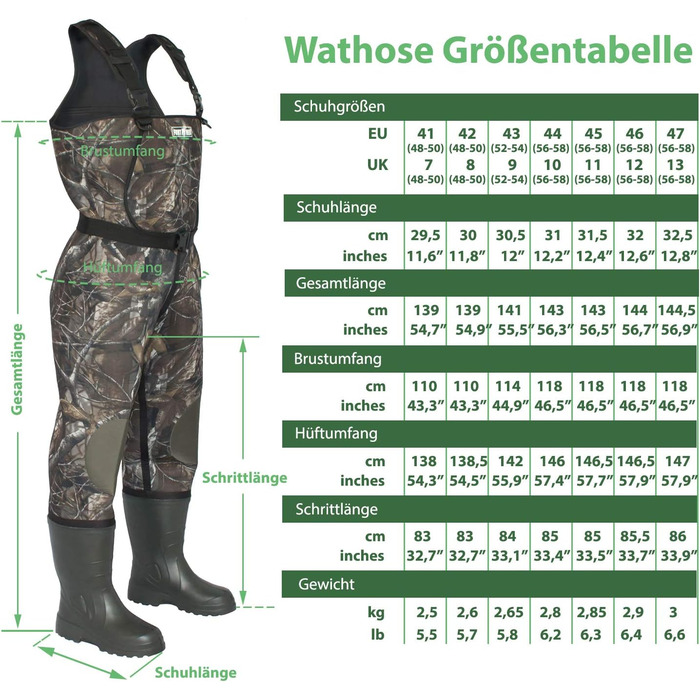 Чоловічі неопренові вейдерси, 5 мм, з черевиками з EVA, розміри 41-47, водонепроникні, для риболовлі, ставків, чоловічої риболовлі, вейдерси, розмір 43, оливково-зелені