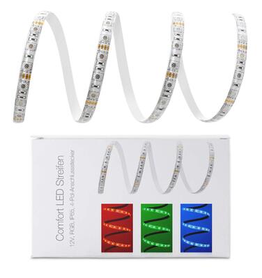 Світлодіодна стрічка RGB 2,5 метри, 60 LED/м, IP65, з 4-контактним роз'ємом