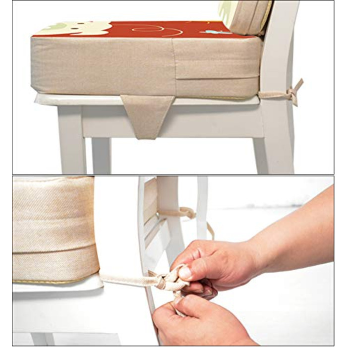 Дитячий бустер сидіння подушка стілець, Fansu Baby портативний сидіння подушка мультфільм дизайн квадратний регульований розбірний