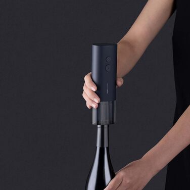 Електричний штопор HOTO, автоматичний відкривач для пляшок, відкривачка для вина з різаком для фольги, відкривачка для винних пляшок, відкоркована 170 пляшок, 10 секунд миттєвого відкриття, подарунок для вечірок любителів вина