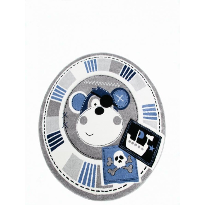 Килимок дитяча кімната дитяча кімната хлопчиків AFFE піратський синій кремовий сірий чорний розмір 200 х 290 см