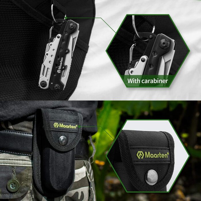 Складні багатофункціональні плоскогубці з нержавіючої сталі 11 в 1 - багатофункціональний інструмент з чохлом, відкривачкою для пл