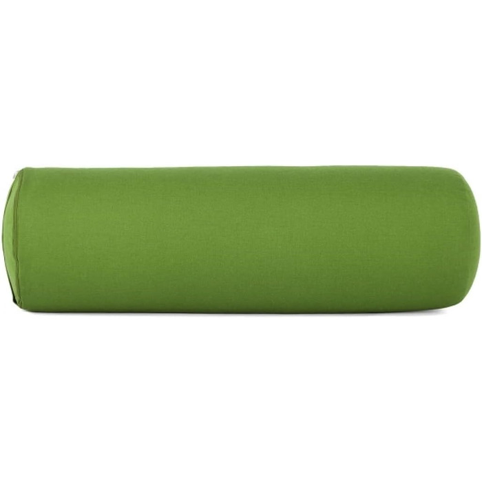 Базовий йога-болстер Yogabox для Інь-йоги, Ø22 см, йога-рол з наповнювачем з гречаної лушпиння, чохол, що прається, виготовлений зі 100 бавовни, йога-болстер-рол для відновлювальної йоги, оливковий
