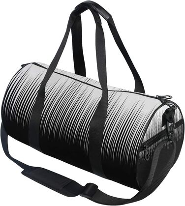 Спортивна сумка в чорно-білу клітинку, з міцної тканини, дорожня сумка, сумка на вихідні, універсальна сумка для чоловіків та жінок, для спорту та подорожей