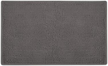 Килимок для ванної Beautissu з нековзним покриттям 70x120 см, шеніловий килимок для ванної, великий пухнастий килимок для ванної, нековзний килимок для ванної, що миється, килимок для ванної, килимок для душу, килимок для ванної, антрацитовий BeauMare WR 