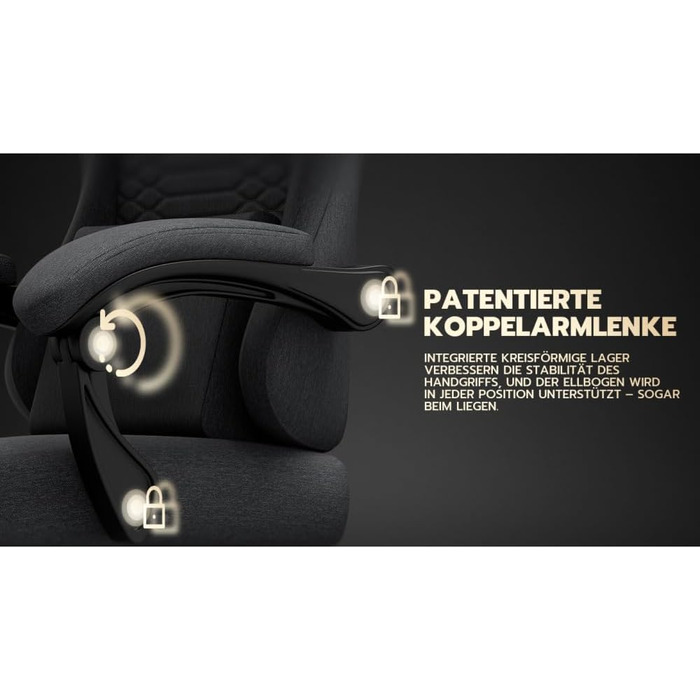 Ігрове крісло/офісне крісло, ергономічне, масажне сидіння з регульованою підставкою для голови та ніг, регульованими підлокітниками та 3D-підлокітниками, сталевий каркас (червоний) чорна тканина