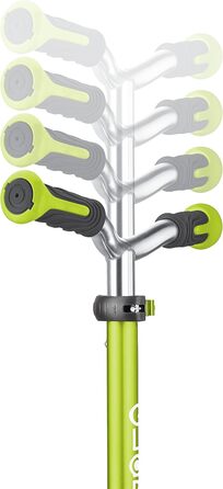 Самокат для дітей, 120/80 мм, ABEC 5, 3-колісний, регульований по висоті, світлодіодні колеса, салатовий