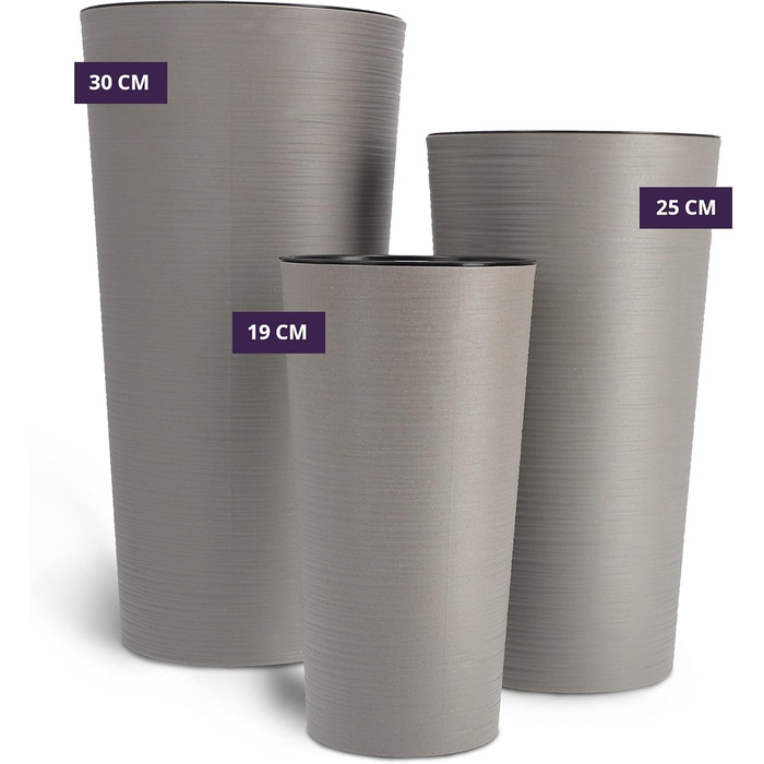 Квітковий горщик KADAX з дерев'яною стружкою, елегантне кашпо зі знімною вставкою, захист квіткового горщика для офісу, квітковий