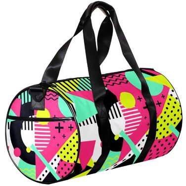 Сумка-мішок для подорожей, спорту та йоги, з сучасним геометричним малюнком, компактна спортивна сумка для фітнесу та ручної поклажі