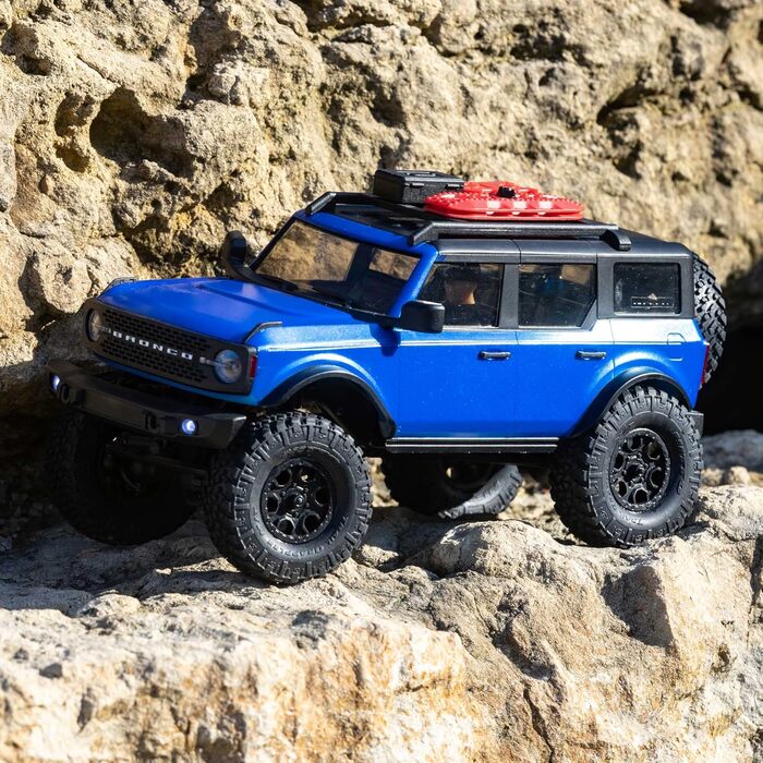 Радіокерований позашляховик Axial SCX24 1/24 2021 Ford Bronco 4WD Brushed RTR (Готовий до використання), Синій, AXI00006T3