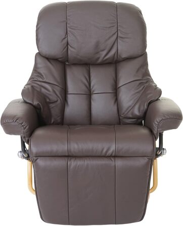 Крісло для відпочинку Robas Lund Calgary 2, коричнева шкіра, 64021BN5 коричневий/натуральний